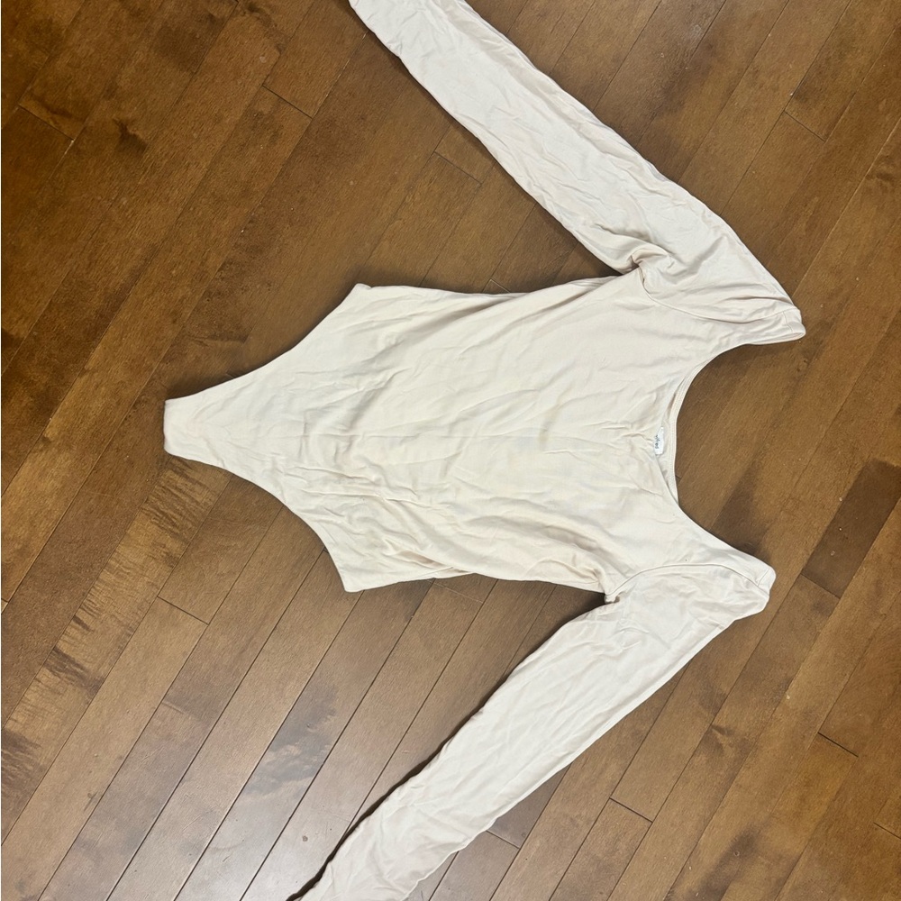 Wilfred Cream Long Sleeve Bodysuit